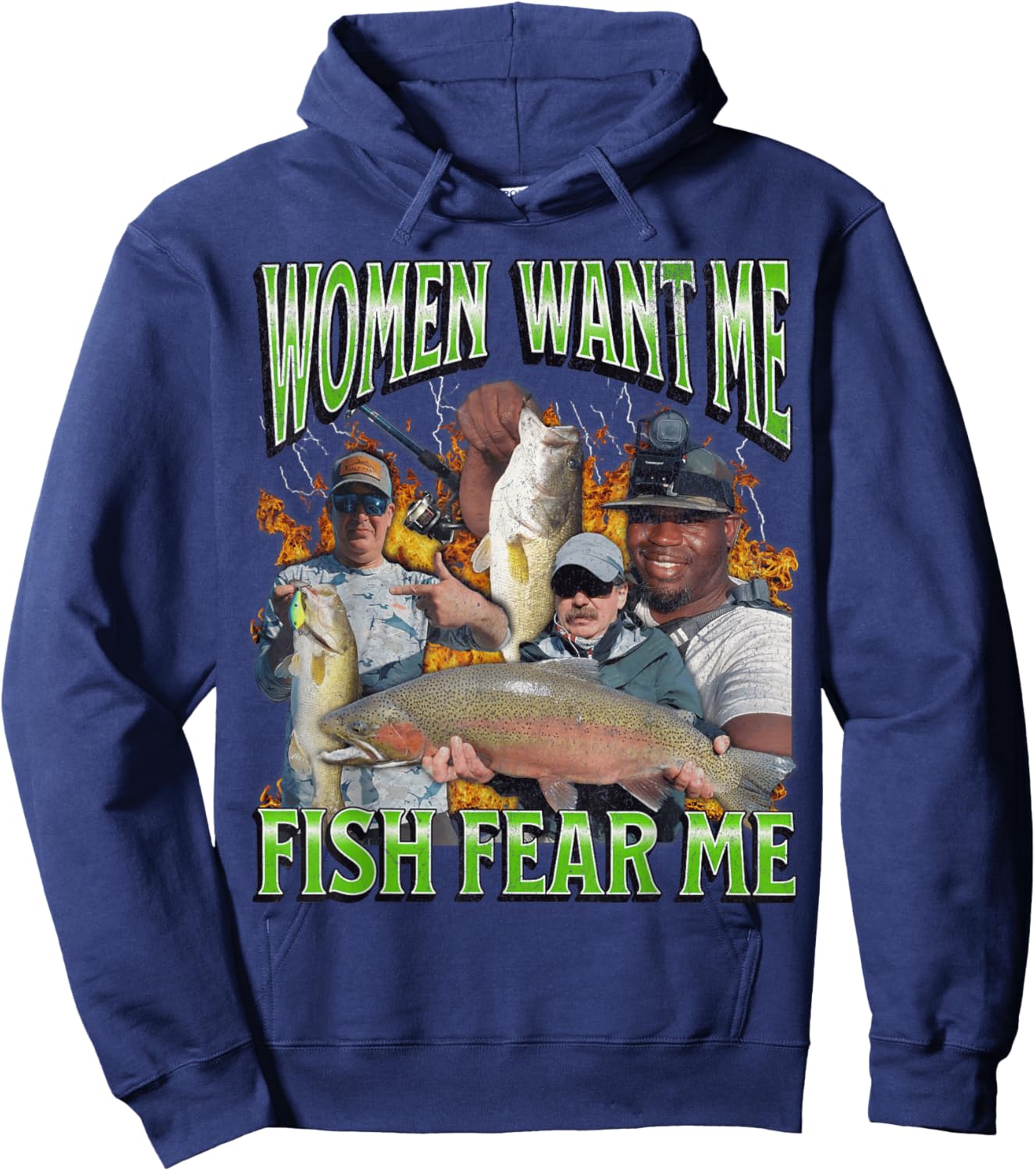 MildlyPerturbed Women's Fishing Graphic - Black, Short Sleeve, Small, Adult, -Adults, Family, Friends, Sports Enthusiasts, Fishing Enthusiasts, , Young Adults, Small Size Hoodie - Hoodie | Navy