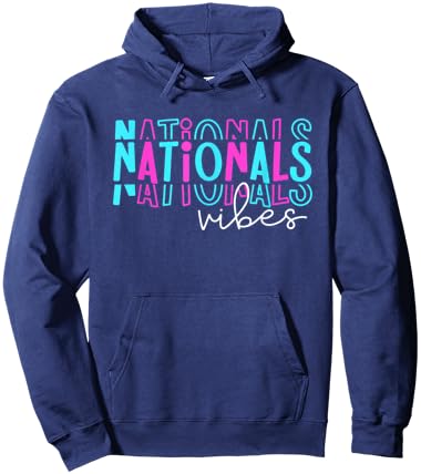 Nationals Vibes Dance Gymnastics Cheer Team Spirit Hoodie - Hoodie | Navy