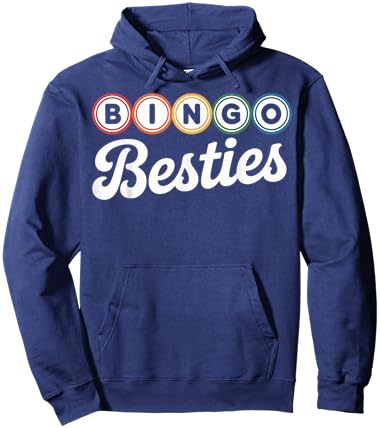 Bingo Besties Matching Group Friends Game Night Women Man Hoodie - Hoodie | Navy