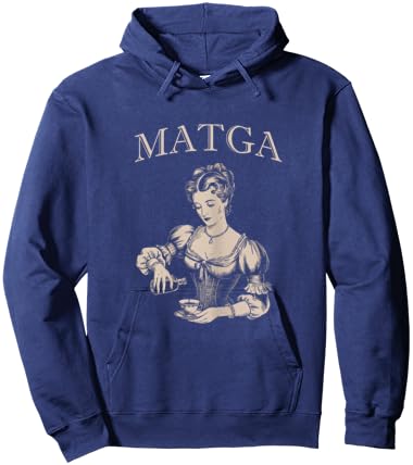 Vintage MATGA Make Aqua Tofana Great Again Funny Feminist Hoodie - Hoodie | Navy