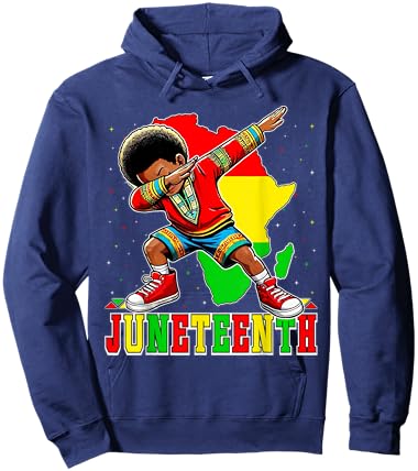 I Am Black History Dabbing Kid Juneteenth Kids Boys Hoodie - Hoodie | Navy