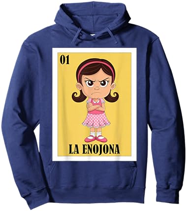 Funny Mexican Angry Girl Design - La Enojona Hoodie - Hoodie | Navy