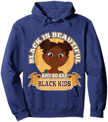 My Black is Beautiful Black Women Kids Empowerment Beauty Hoodie - Hoodie | Navy