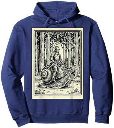 Knight Riding Snail Hoodie - Hoodie | Navy