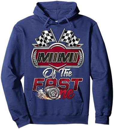 Pit Crew Grandma Mimi of The Fast One First Birthday Hoodie - Hoodie | Navy