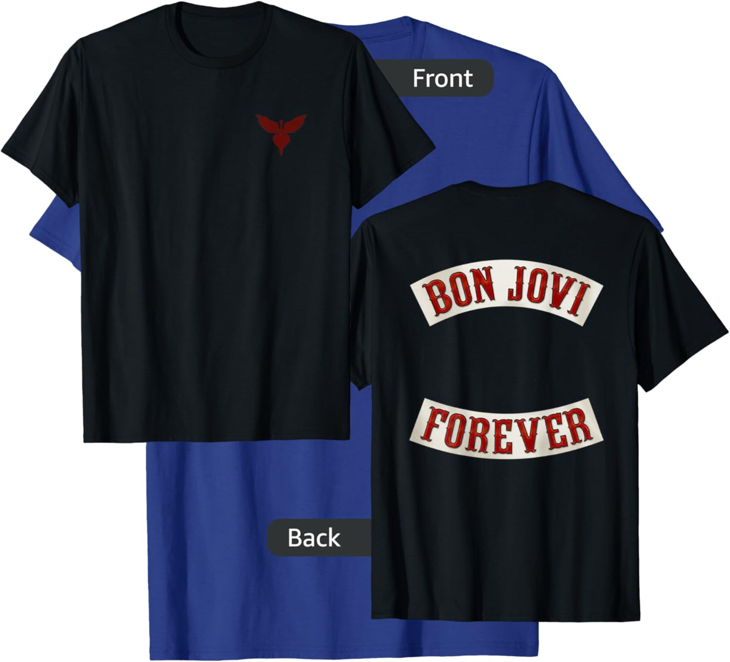 Official Bon Jovi Forever Back Print T-Shirt - T-Shirt | Royal