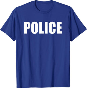 Police Uniform Men Women Policeman Police Officer Costume T-Shirt - T-Shirt | Royal