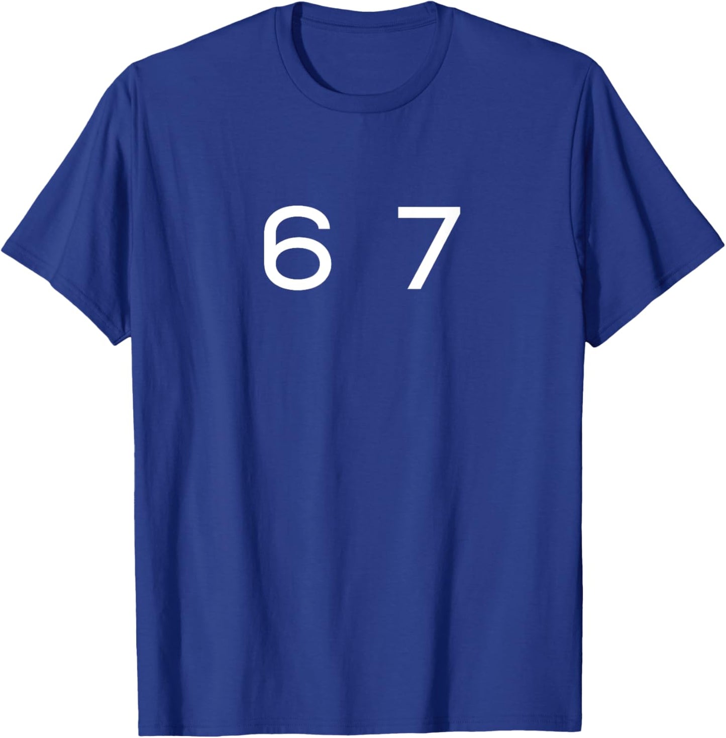 Fun Six Seven 6 7 Meme Design T-Shirt - T-Shirt | Royal