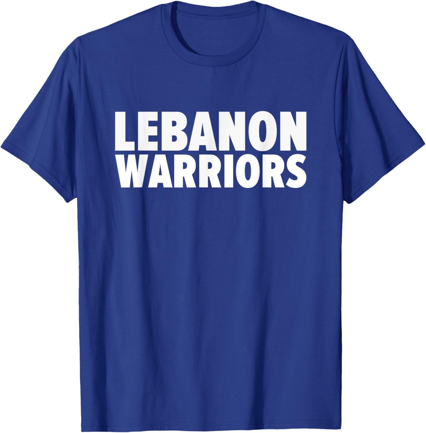 Lebanon Warriors Bold T-Shirt - T-Shirt | Royal