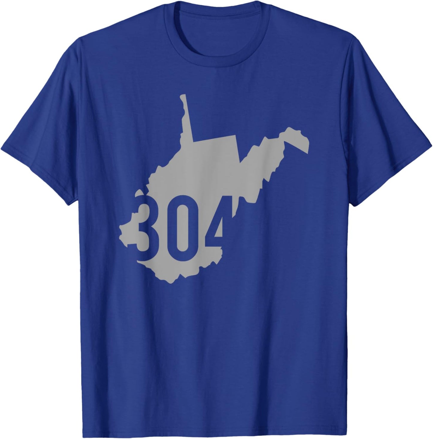 304 Area Code, Charleston, Huntington, Morgantown, WV T-Shirt - T-Shirt | Royal