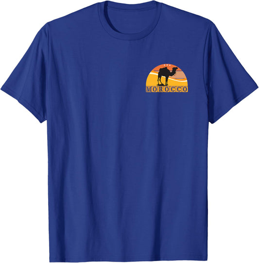 Morocco Camel Sahara Vintage Minimalist T-Shirt - T-Shirt | Royal