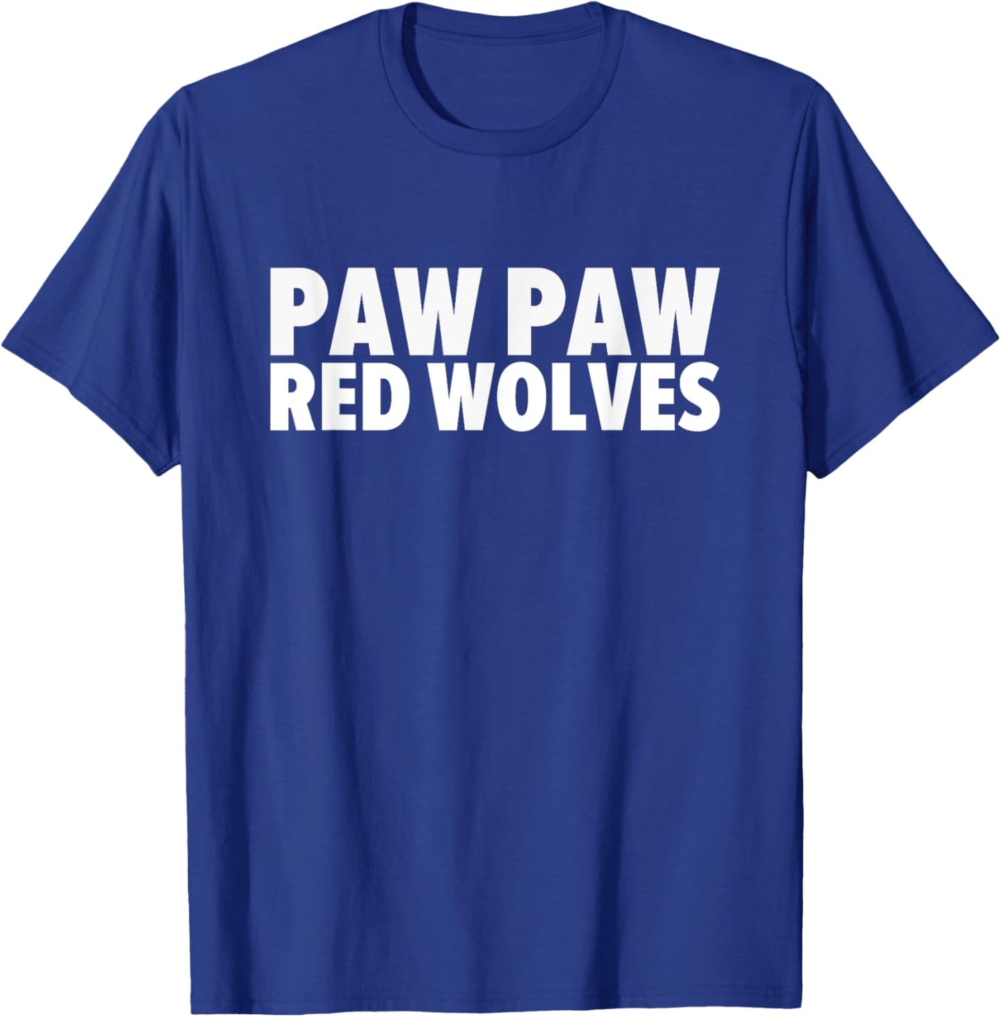 Paw Paw Red Wolves Bold T-Shirt - T-Shirt | Royal