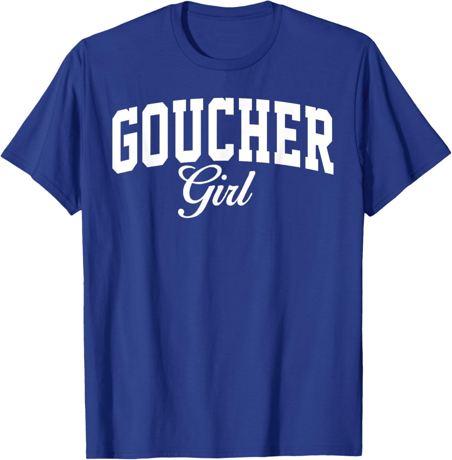 Goucher College Girl Arch Vintage Design Girls T-Shirt - T-Shirt | Royal