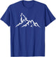 Wolf Mountain - Retro Wildlife Howling Wolf Nature T-Shirt - T-Shirt | Royal