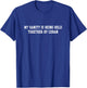 My Sanity Is Being Held Together By Coban Funny Nurse T-Shirt - T-Shirt | Royal