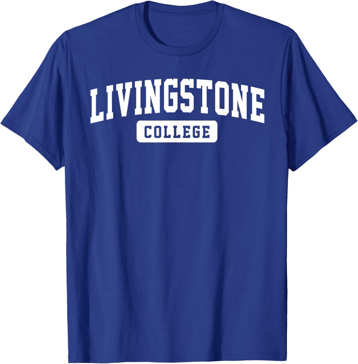 Livingstone College Arch Vintage Classic Design Gifts Men T-Shirt - T-Shirt | Royal