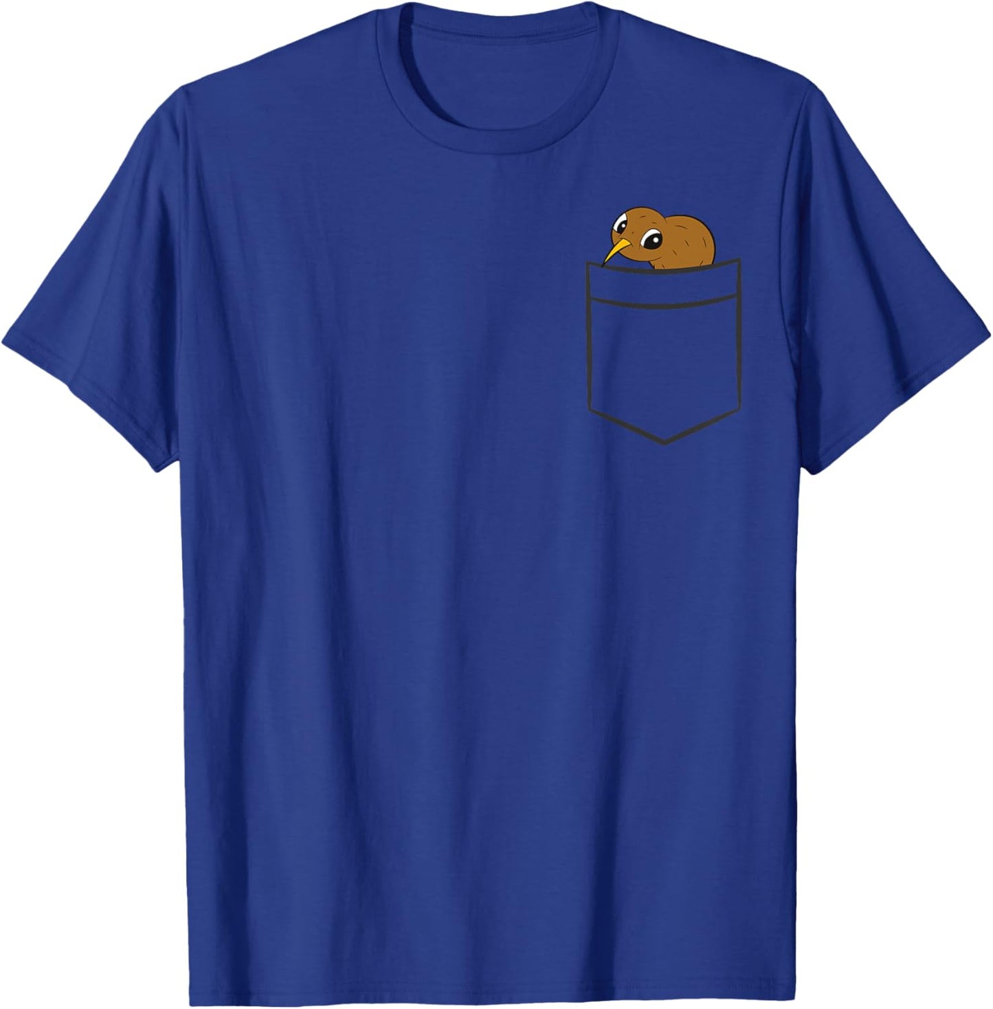 Kiwi In A Pocket Funny Kiwi Bird T-Shirt - T-Shirt | Royal