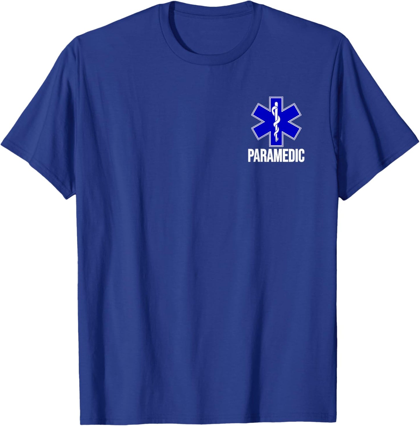 Paramedic Star of Life EMT EMS Ambulance Uniform Costume T-Shirt - T-Shirt | Royal