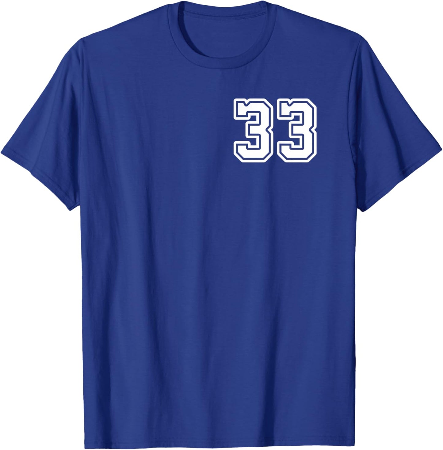 Number 33 Shirt #33 Player Sports Team Men Women Kids T-Shirt - T-Shirt | Royal