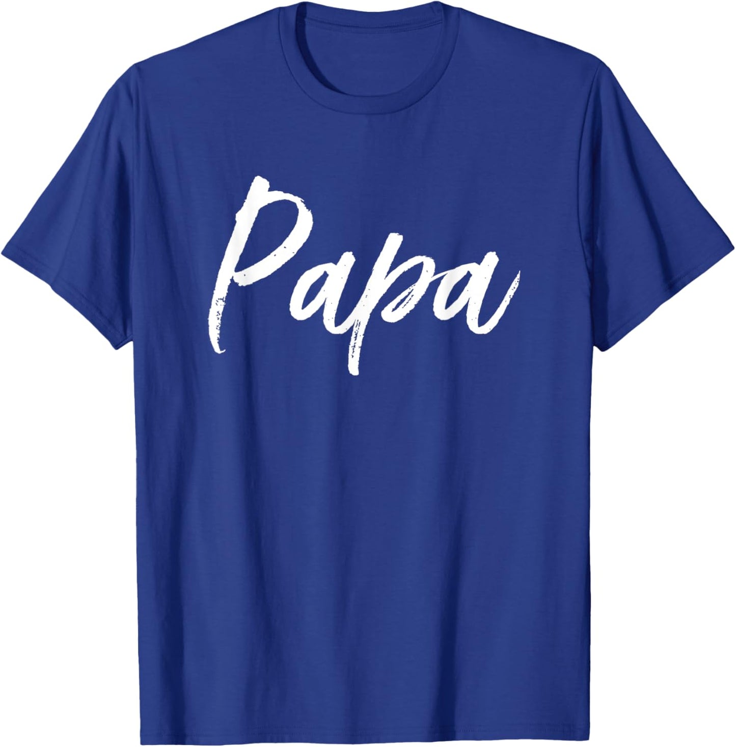Papa Distressed T-Shirt - T-Shirt | Royal