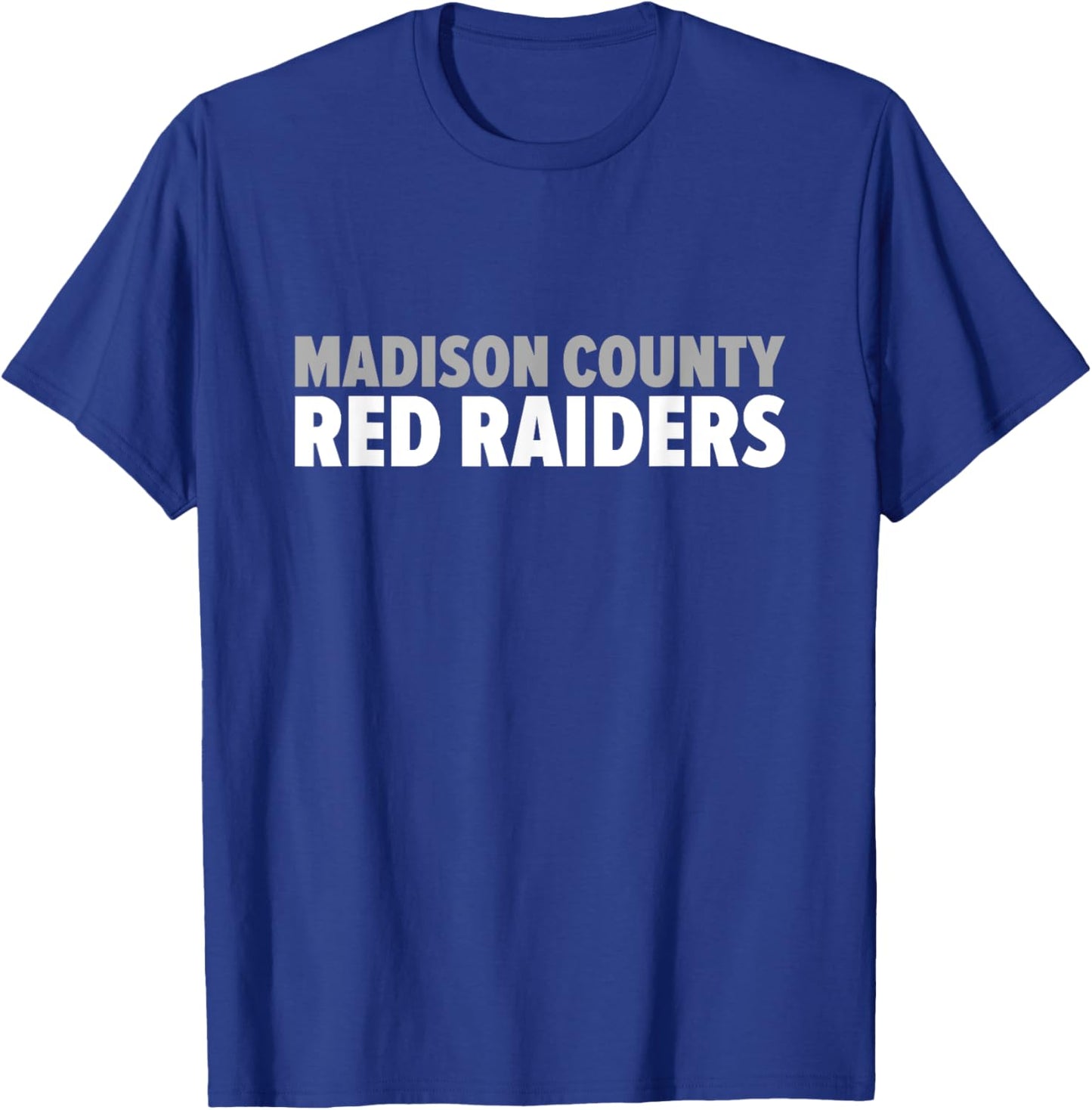 Madison County Red Raiders Bold T-Shirt - T-Shirt | Royal