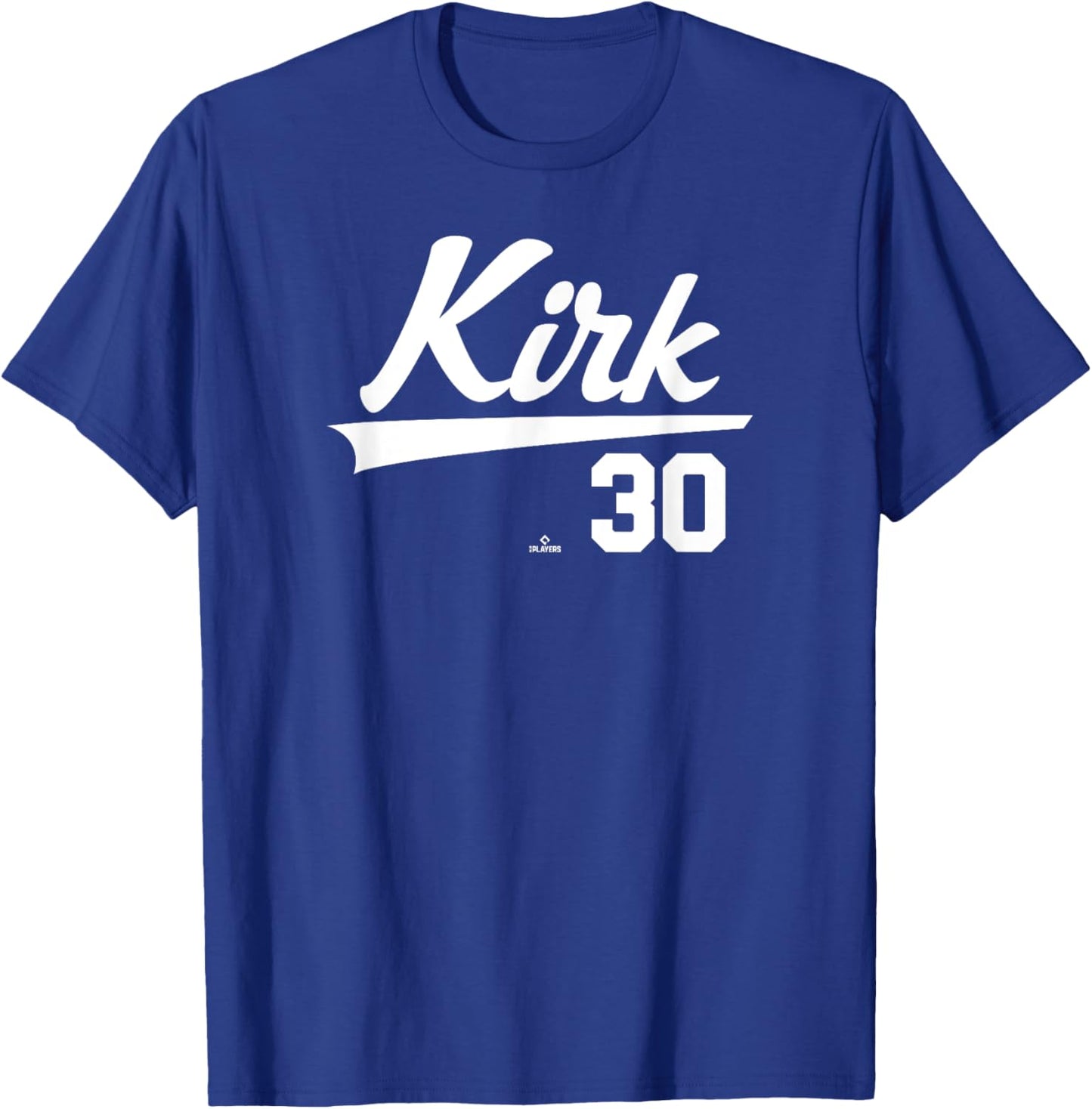 Player Name Swoosh Alejandro Kirk Toronto Baseball MLBPA T-Shirt - T-Shirt | Royal