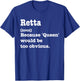 RETTA Sarcasm Queen - Custom RETTA Women's T-Shirt - T-Shirt | Royal