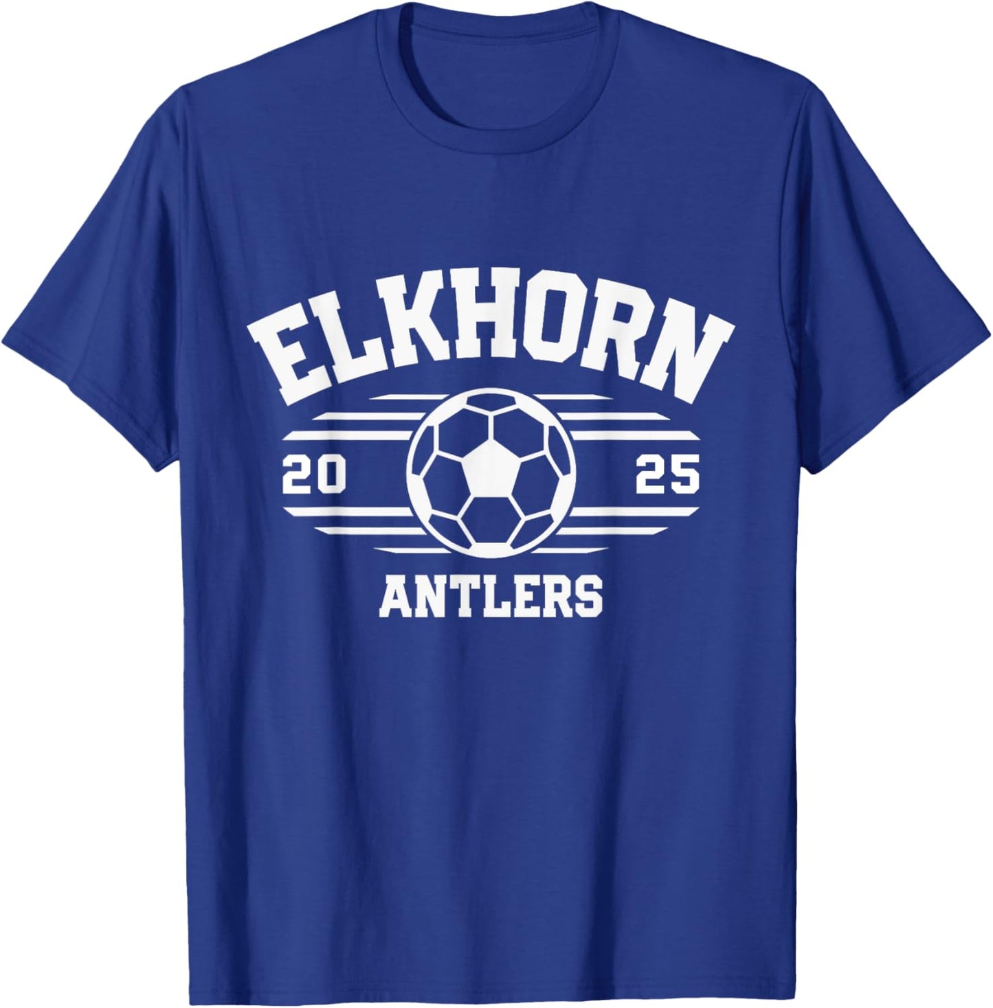 Elkhorn Antlers Soccer Ball 2025 T-Shirt - T-Shirt | Royal