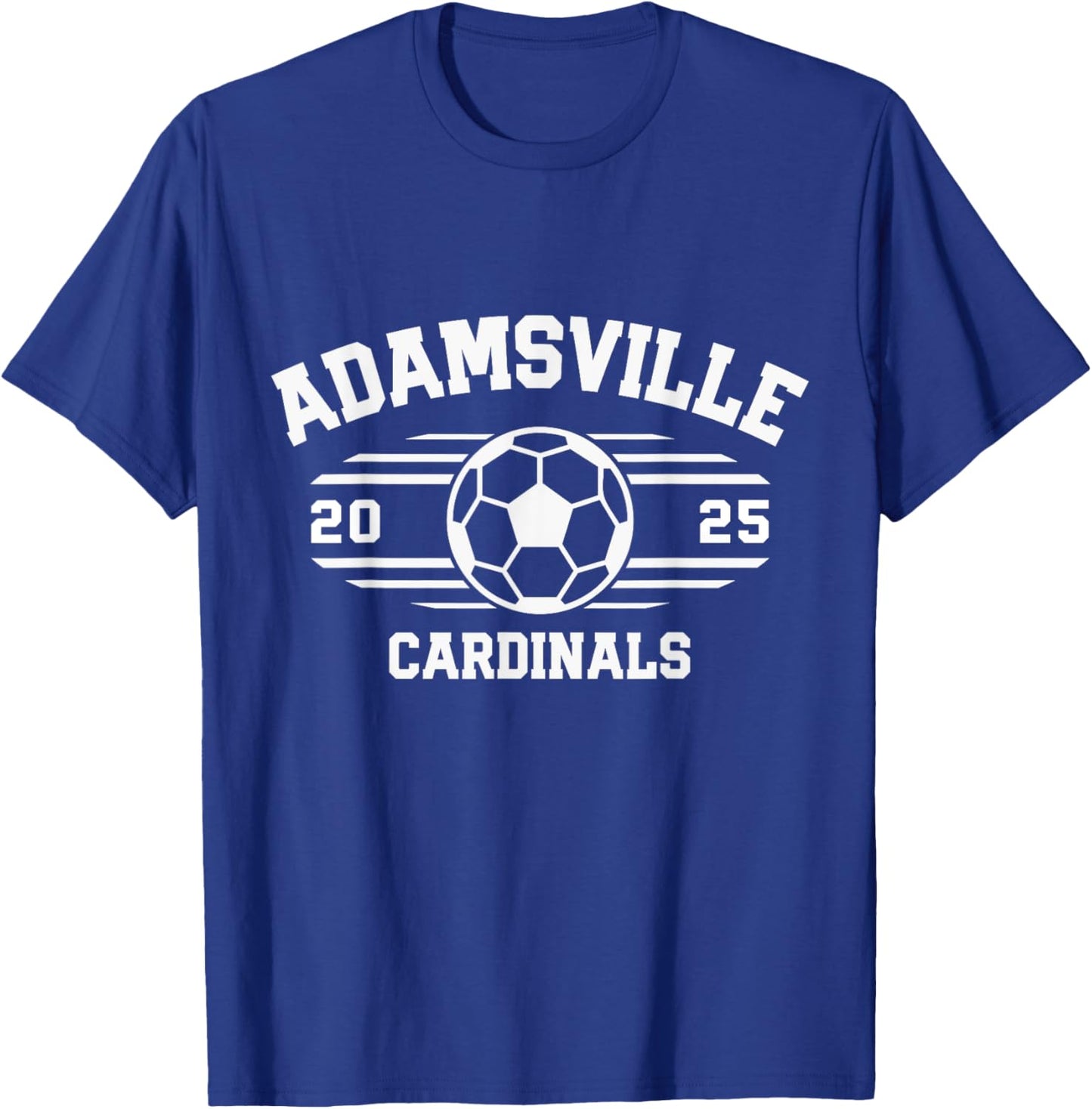 Adamsville Cardinals Soccer Ball 2025 T-Shirt - T-Shirt | Royal