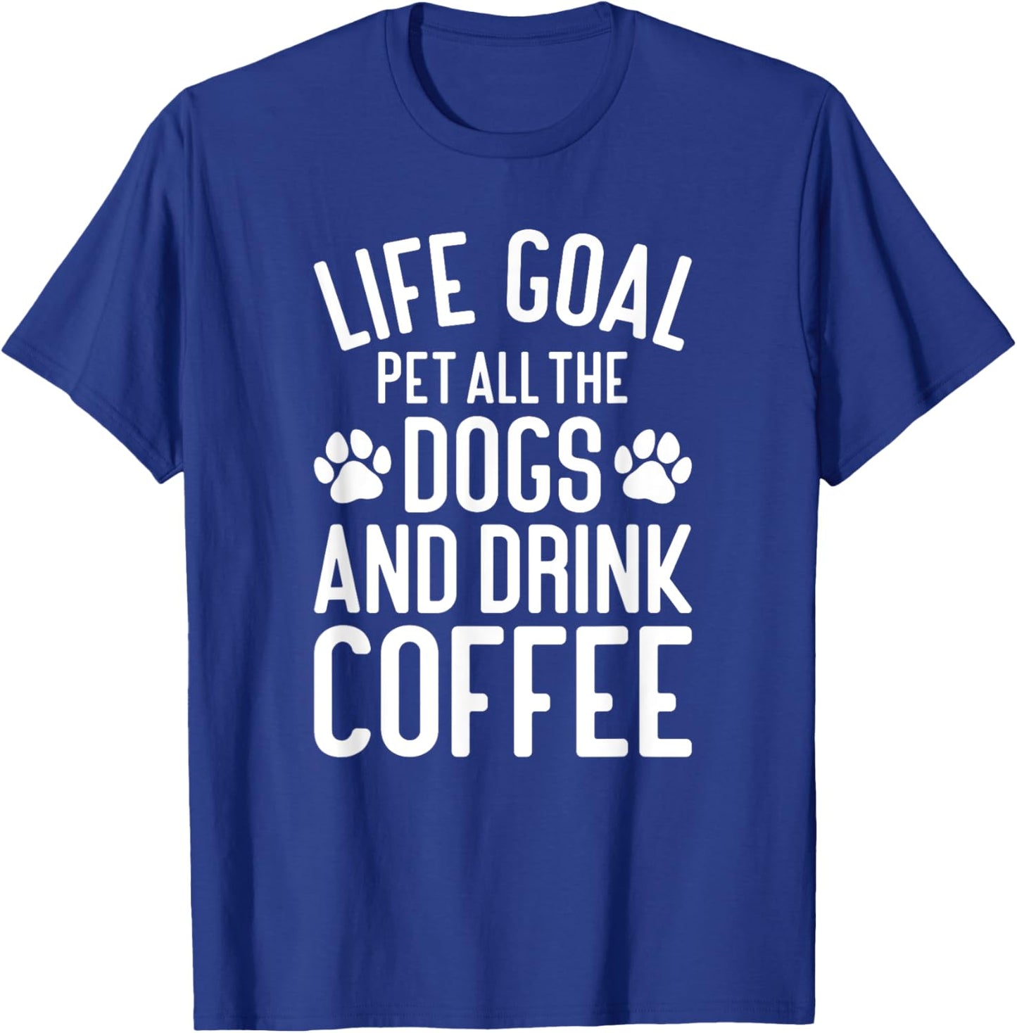 Coffee Pet All The Dogs Funny Dogs and Coffee T-Shirt - T-Shirt | Royal