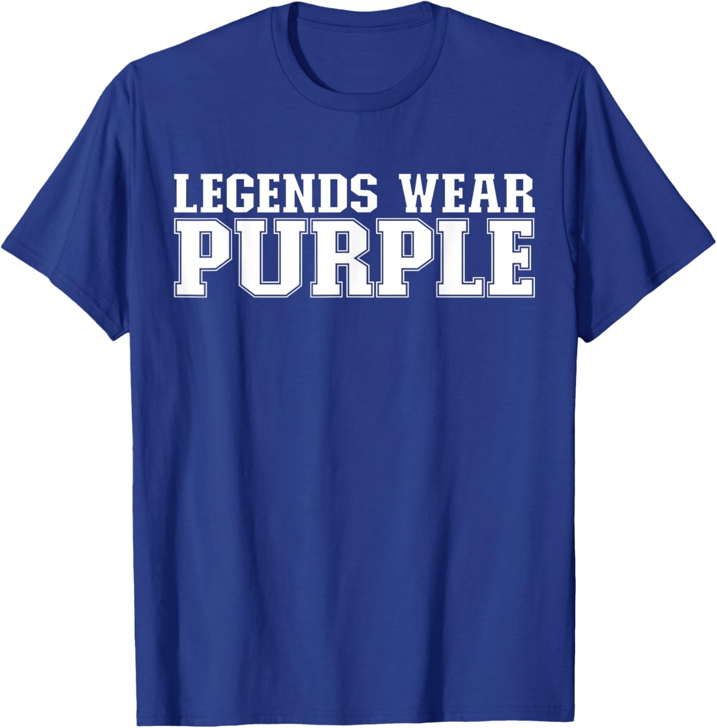 Legends Wear Purple Spirit Wear Team Game Color War Funny T-Shirt - T-Shirt | Royal
