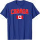 Canada Canada Canada Vancouver Montreal Flag T-Shirt - T-Shirt | Royal