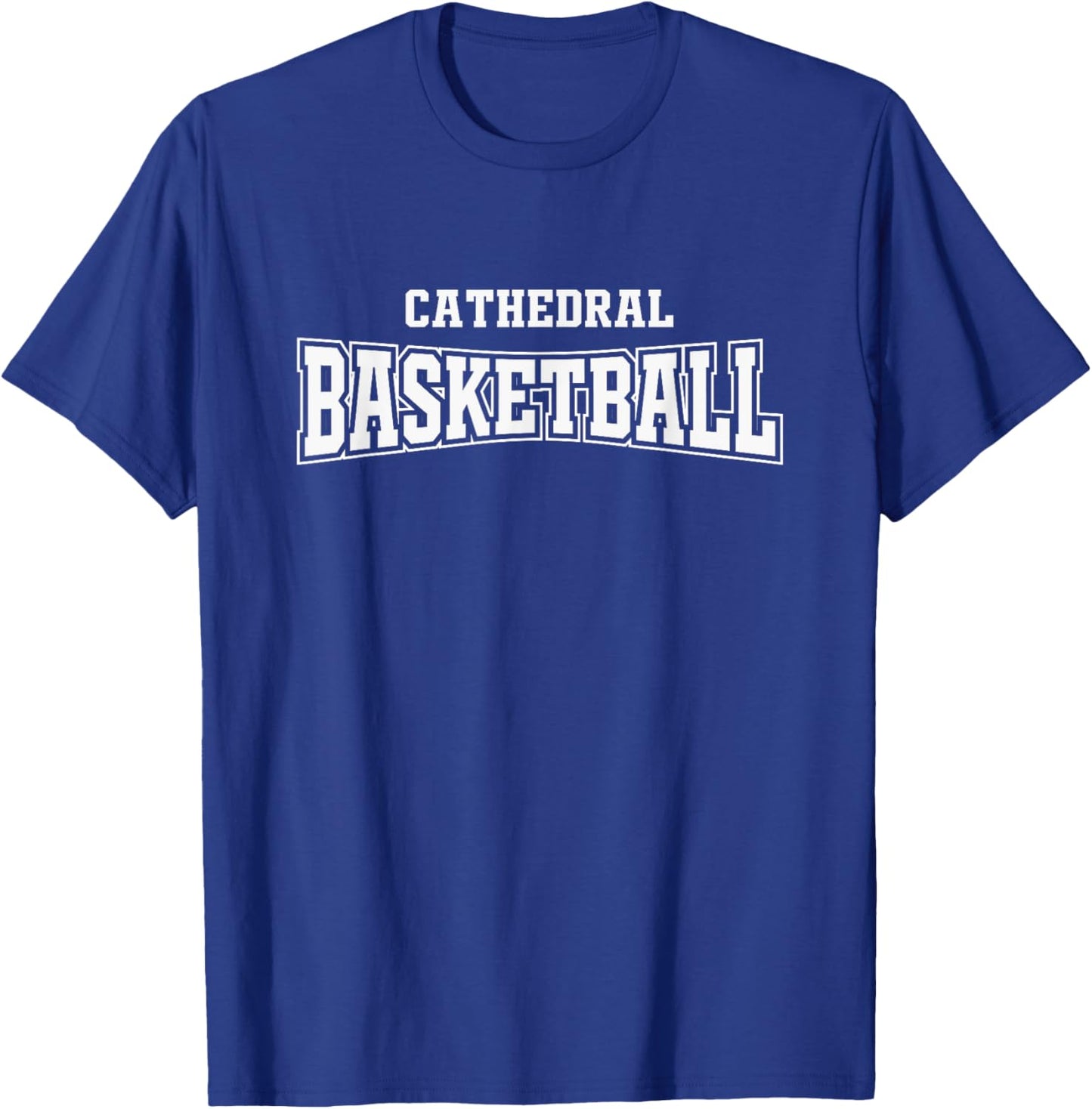 Cathedral High School Basketball Warp HS T-Shirt - T-Shirt | Royal