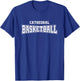 Cathedral High School Basketball Warp HS T-Shirt - T-Shirt | Royal