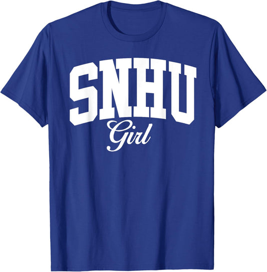 SNHU SNH University Girl Arch Vintage Design Girls T-Shirt - T-Shirt | Royal