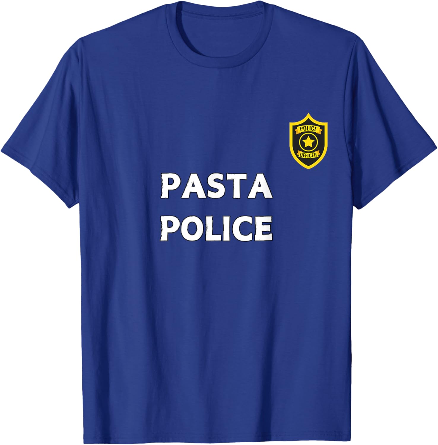 Fun Graphic-Pasta Police T-Shirt - T-Shirt | Royal