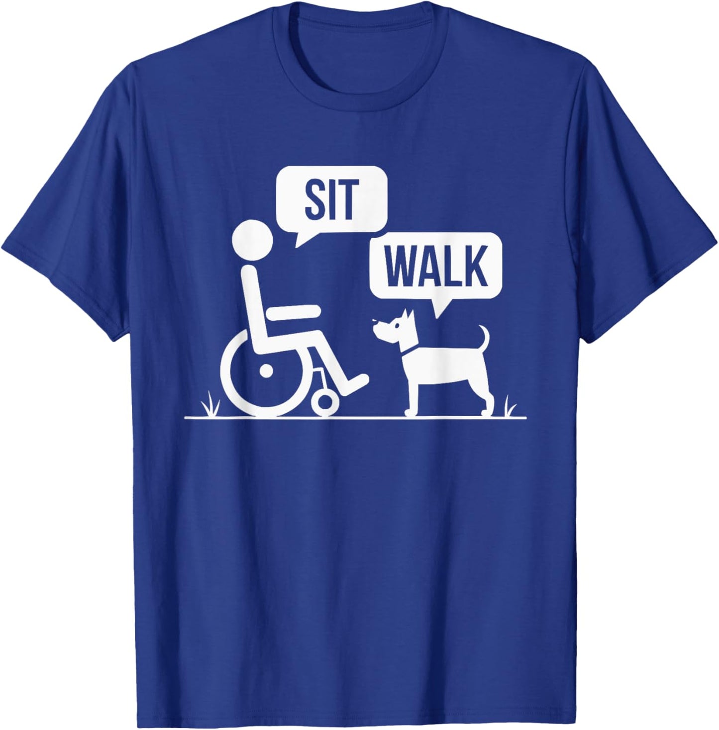 Wheelchair User Paraplegic Disabled Disability Handicap T-Shirt - T-Shirt | Royal