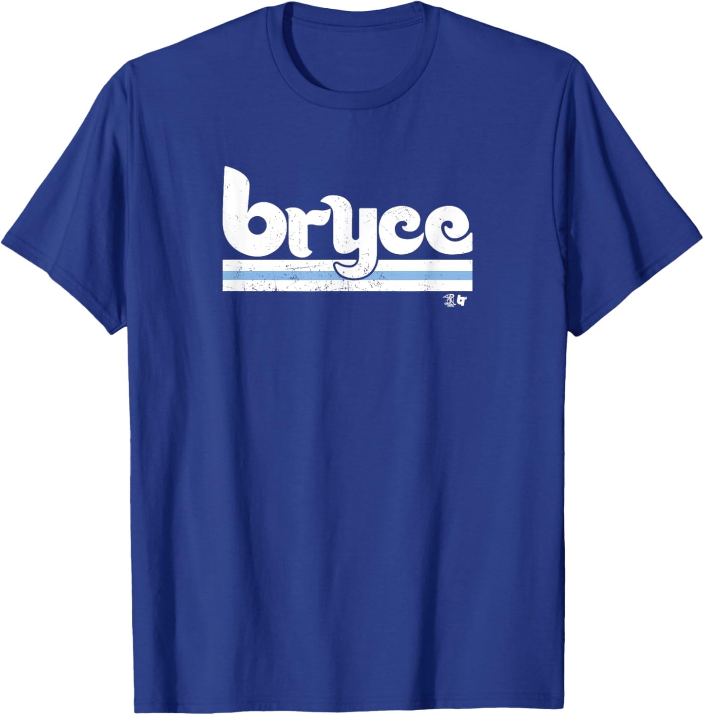 Bryce Harper: Jersey Front & Back #3 - Philadelphia Baseball T-Shirt - T-Shirt | Royal