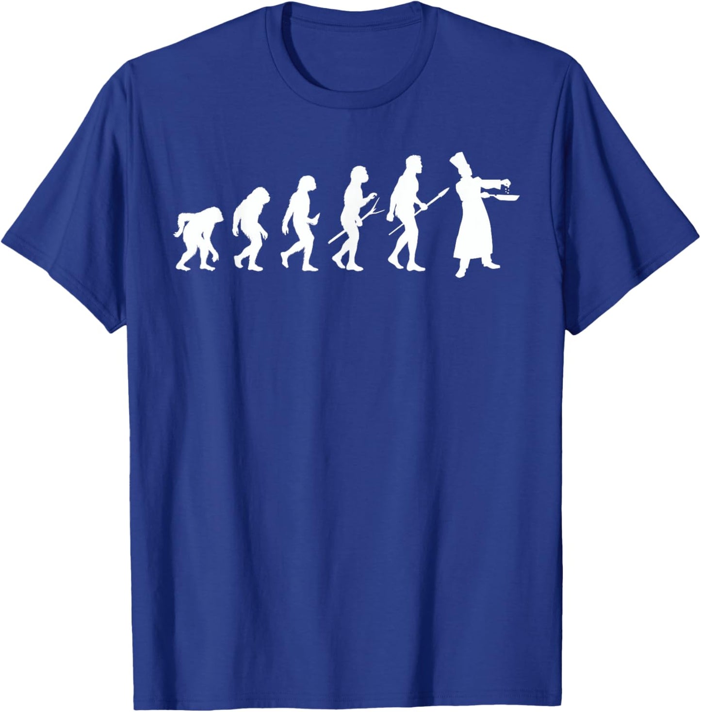 Cooking Evolution Cook Chef Cuisine Cooking Meal Prep T-Shirt - T-Shirt | Royal