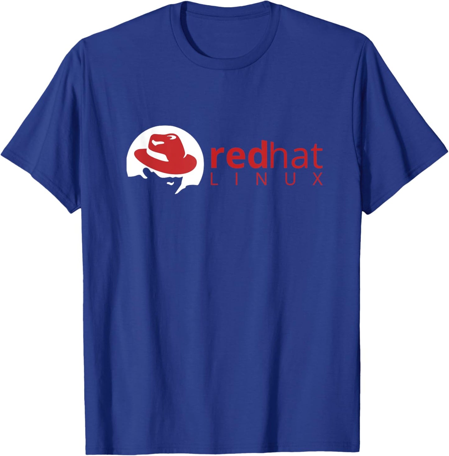 Linux Red Hat Fan Tux Penguin Open Source OS lover T-Shirt - T-Shirt | Royal