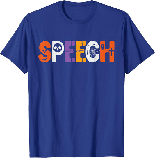 Speech Therapy Halloween Easy Lazy Costume Outfit SLP Women T-Shirt - T-Shirt | Royal