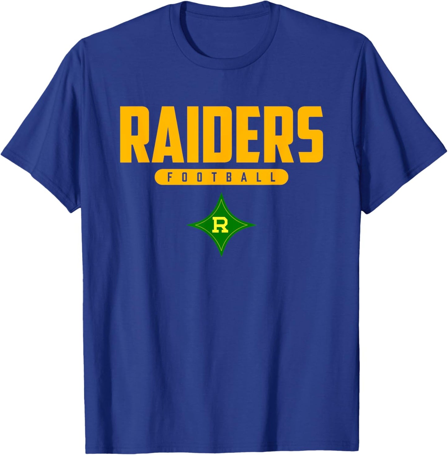 Richmond Raiders Logo Football HS T-Shirt - T-Shirt | Royal