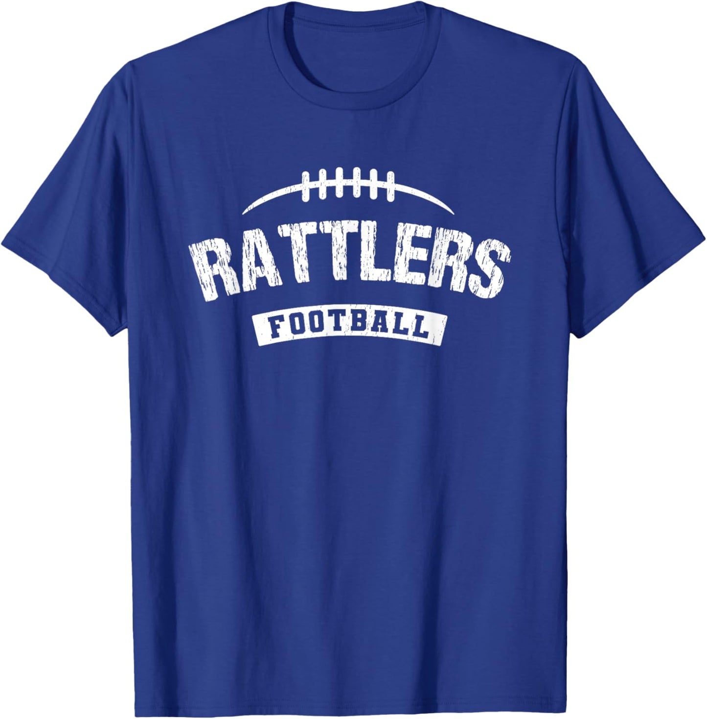 Rattlers Rio Grande City Football Distressed HS T-Shirt - T-Shirt | Royal