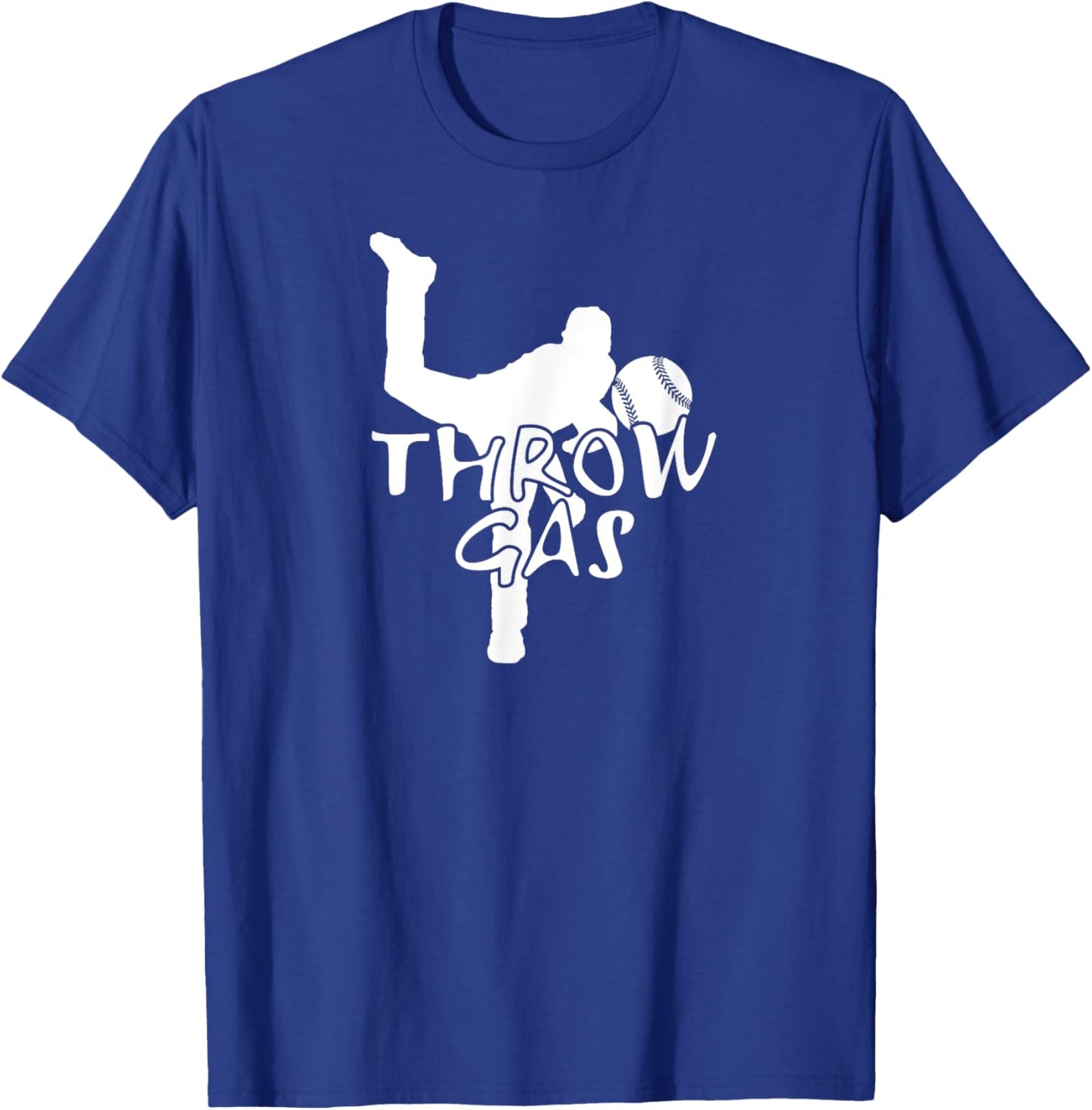 Baseball Pitcher Throw Gas Fastball Velocity Pitching Gifts T-Shirt - T-Shirt | Royal