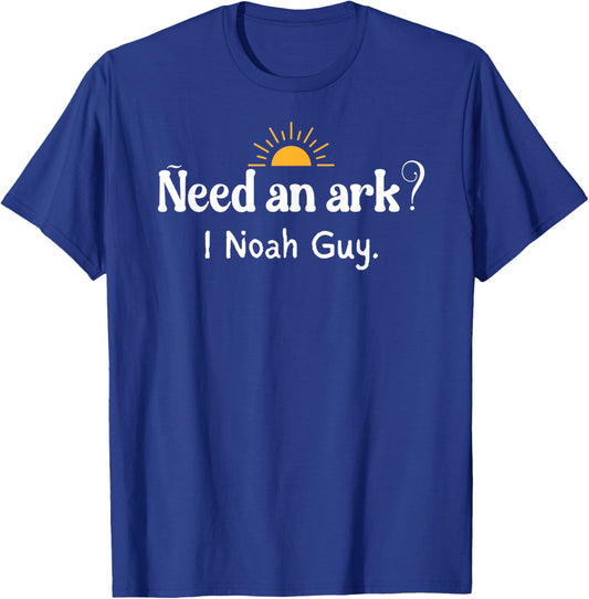 Need an Ark I Noah Guy Vintage Funny Christian T-Shirt - T-Shirt | Royal