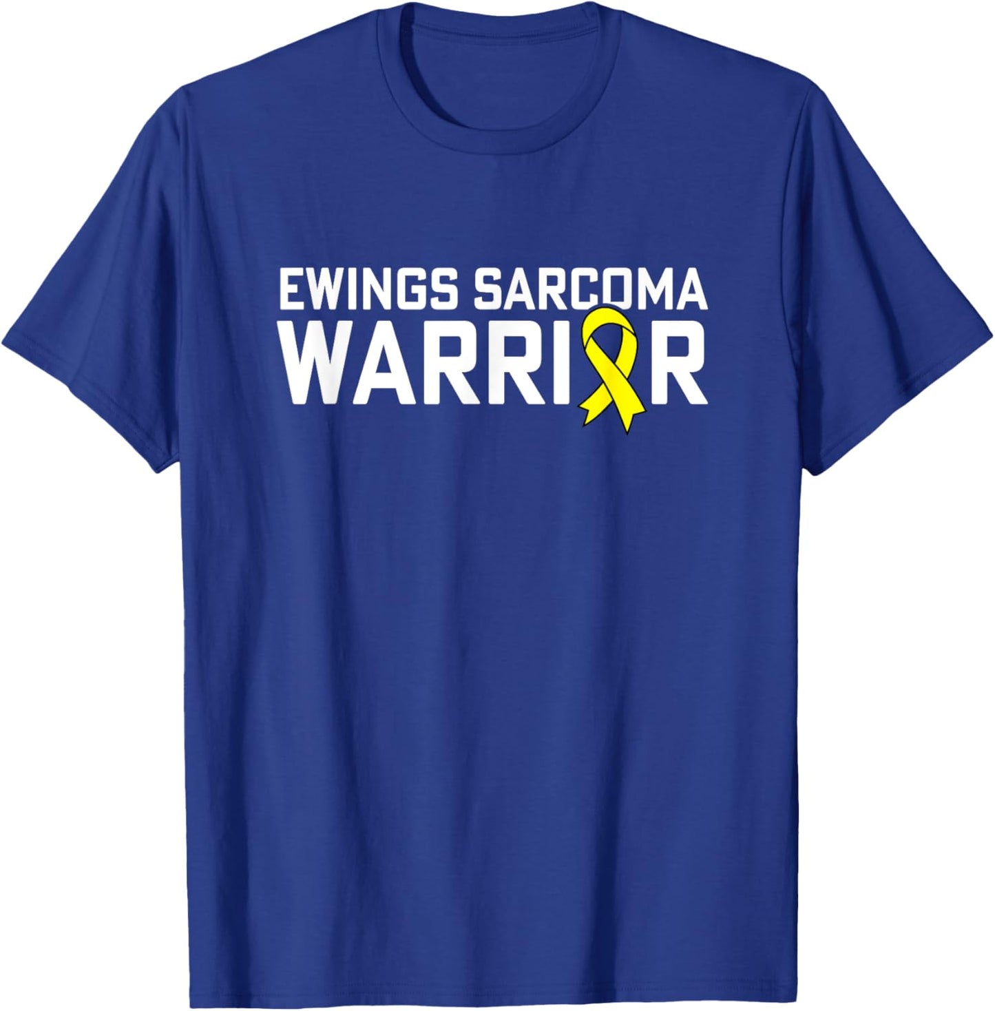 Ewing Sarcoma Warrior Yellow Awareness Month of July T-Shirt - T-Shirt | Royal