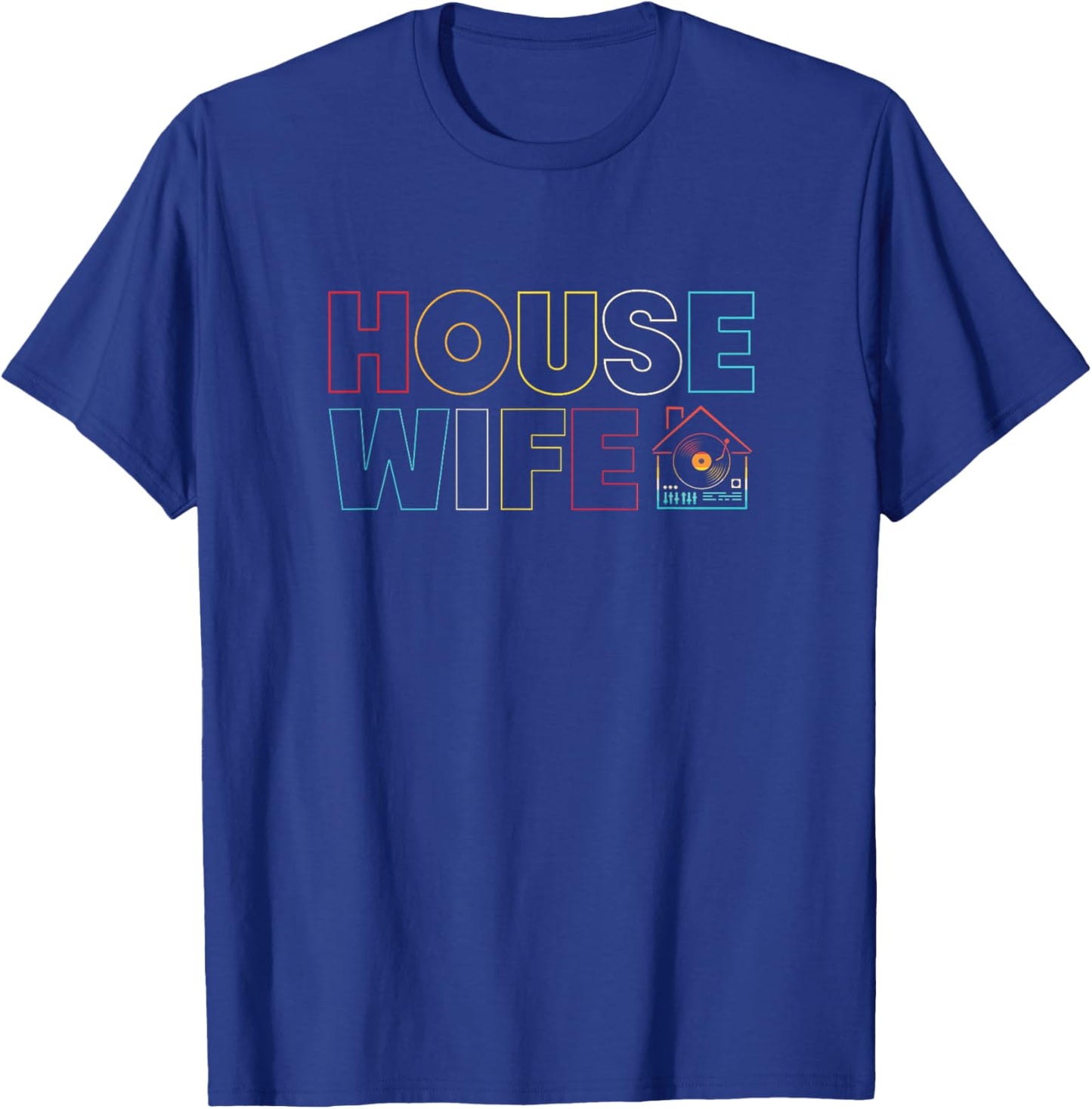 Retro House Wife Rave Techno House Music T-Shirt - T-Shirt | Royal
