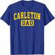 Carleton College Dad Arch Vintage Design Father Men Family T-Shirt - T-Shirt | Royal