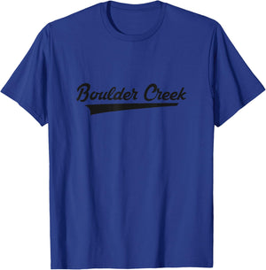 Boulder Creek High School Vintage Swoosh T-Shirt - T-Shirt | Royal