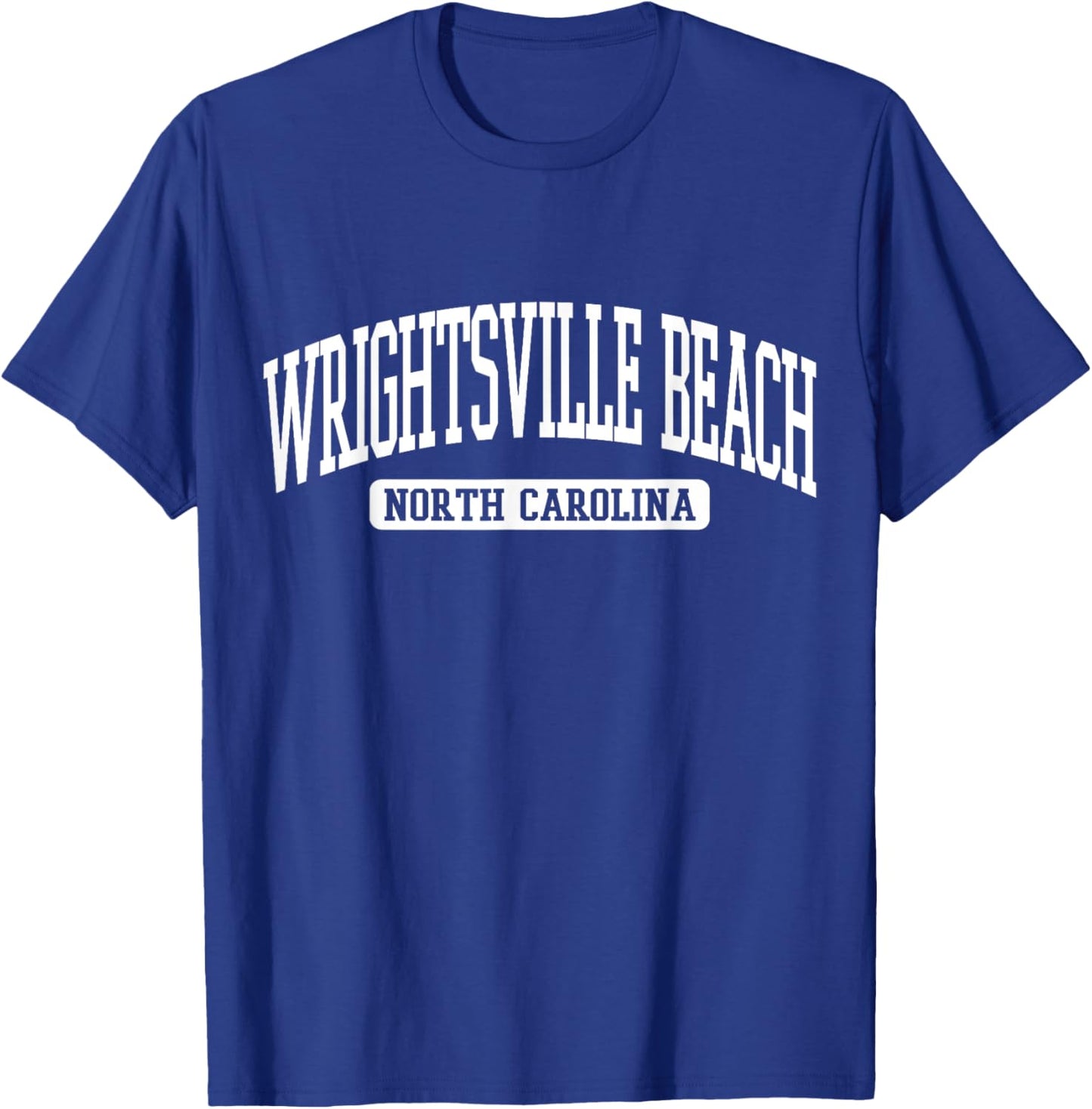 Wrightsville Beach North Carolina Souvenir Beach, Vintage T-Shirt - T-Shirt | Royal